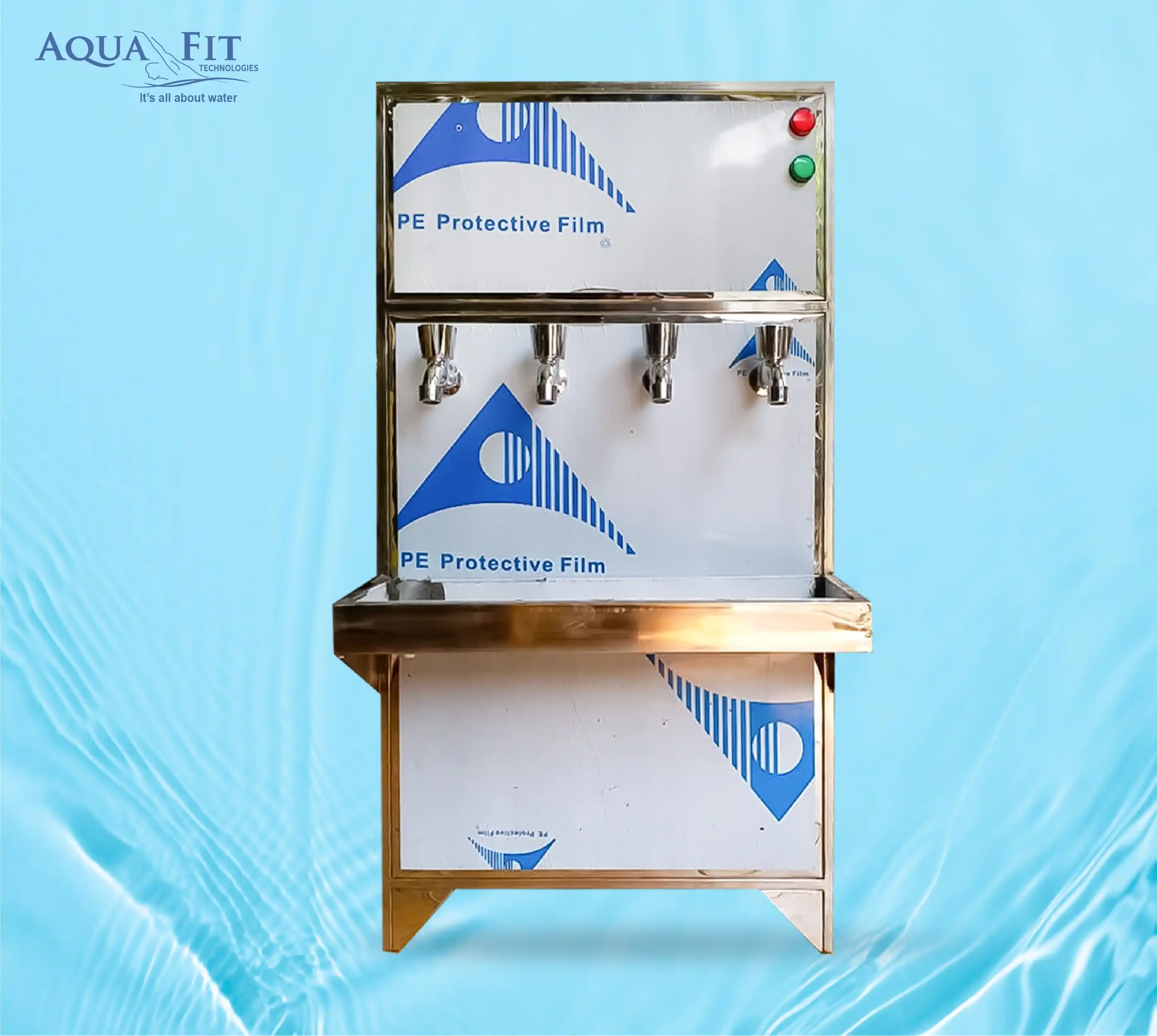 Water Cooling Dispenser 4 Taps + (SS)